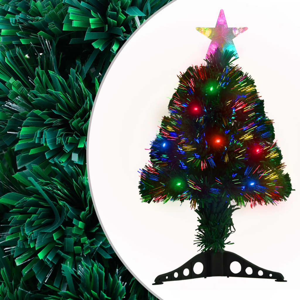 HOLWIN Pre-lit Christmas Tree with Stand&LED 64 cm Fibre Optic - Millennium Furniture