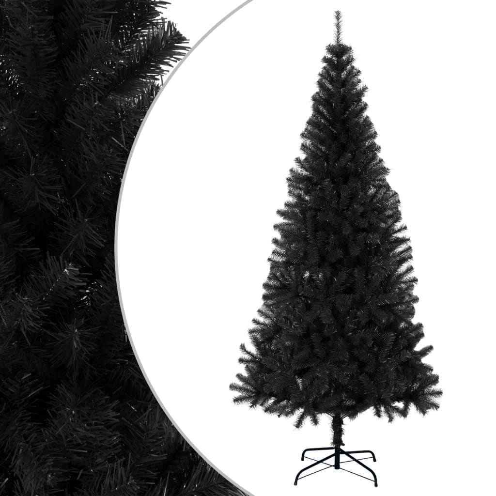 Liro Artificial Christmas Tree with Stand Black 240cm PVC - Sid & Sam