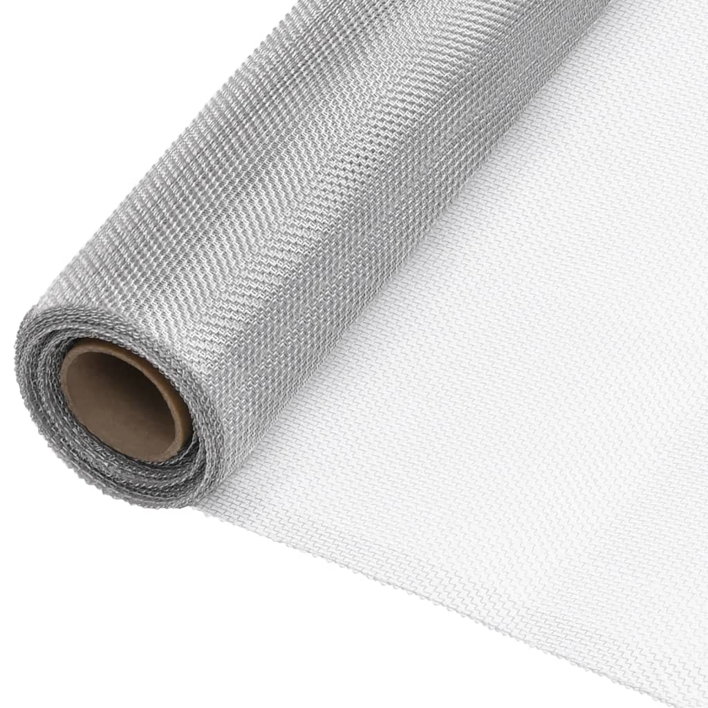 Mesh Screen Aluminium 60x2000 cm Silver - Decor Base