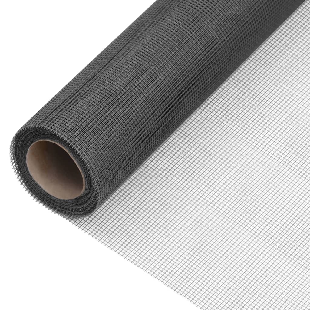 Mesh Screen Fiberglass 60x2000 cm Black - R and M Furniture