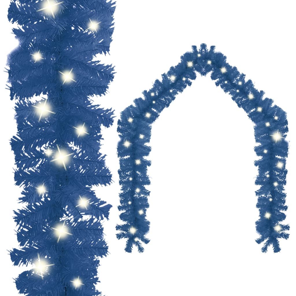 Geile Christmas Garland with LED Lights 5 m Blue - Sid & Sam