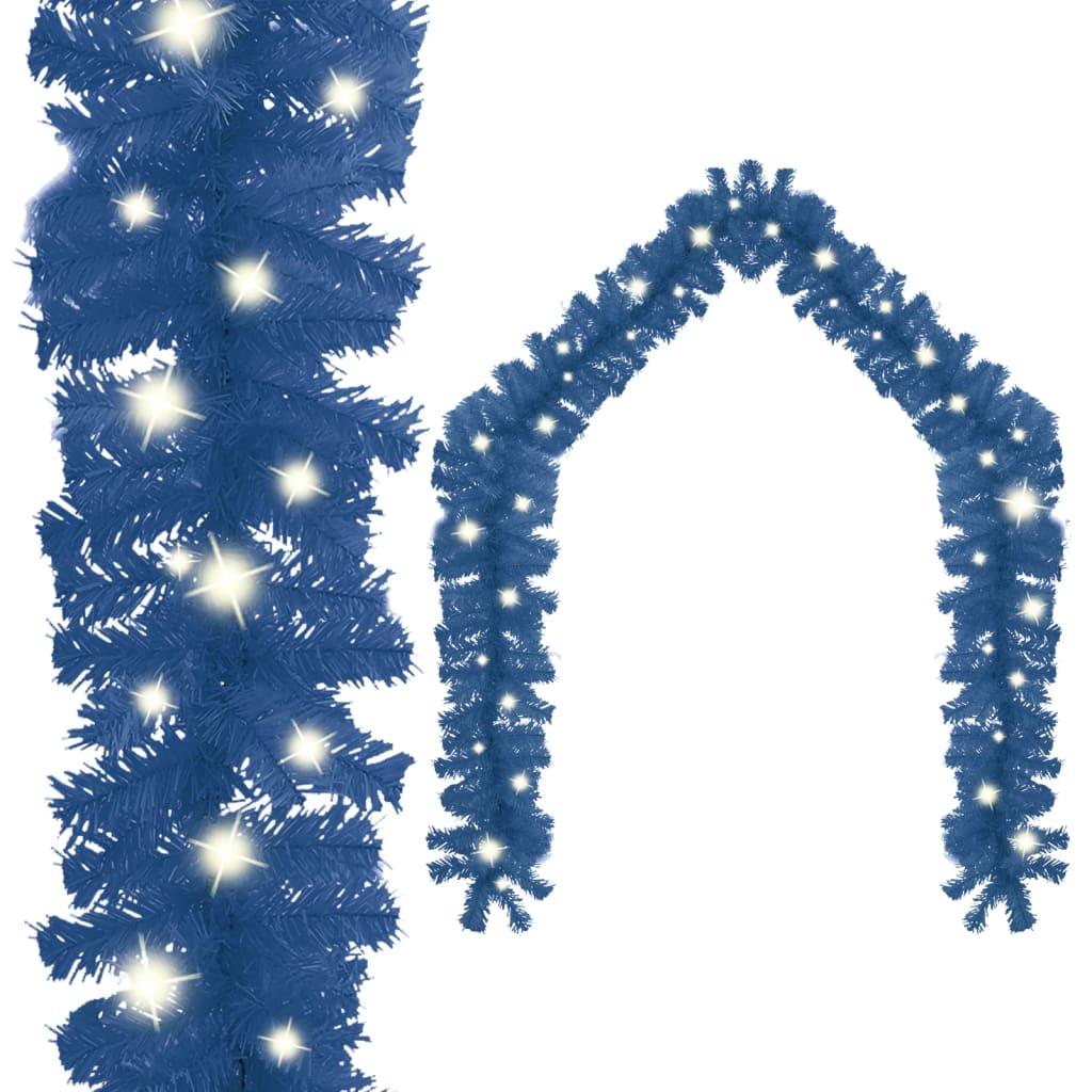 Geile Christmas Garland with LED Lights 20 m Blue - Sid & Sam