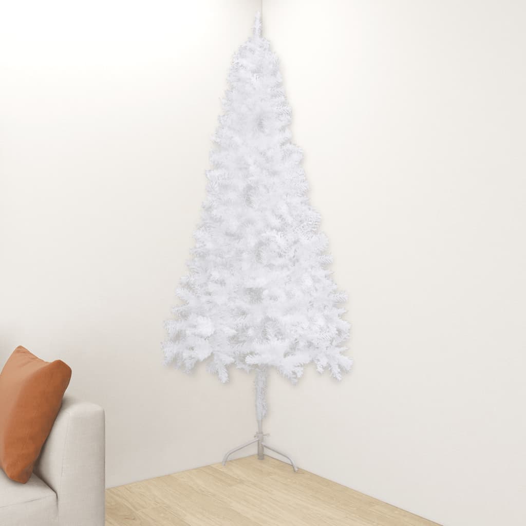 Chena Corner Artificial Christmas Tree White 240cm PVC - Sid & Sam