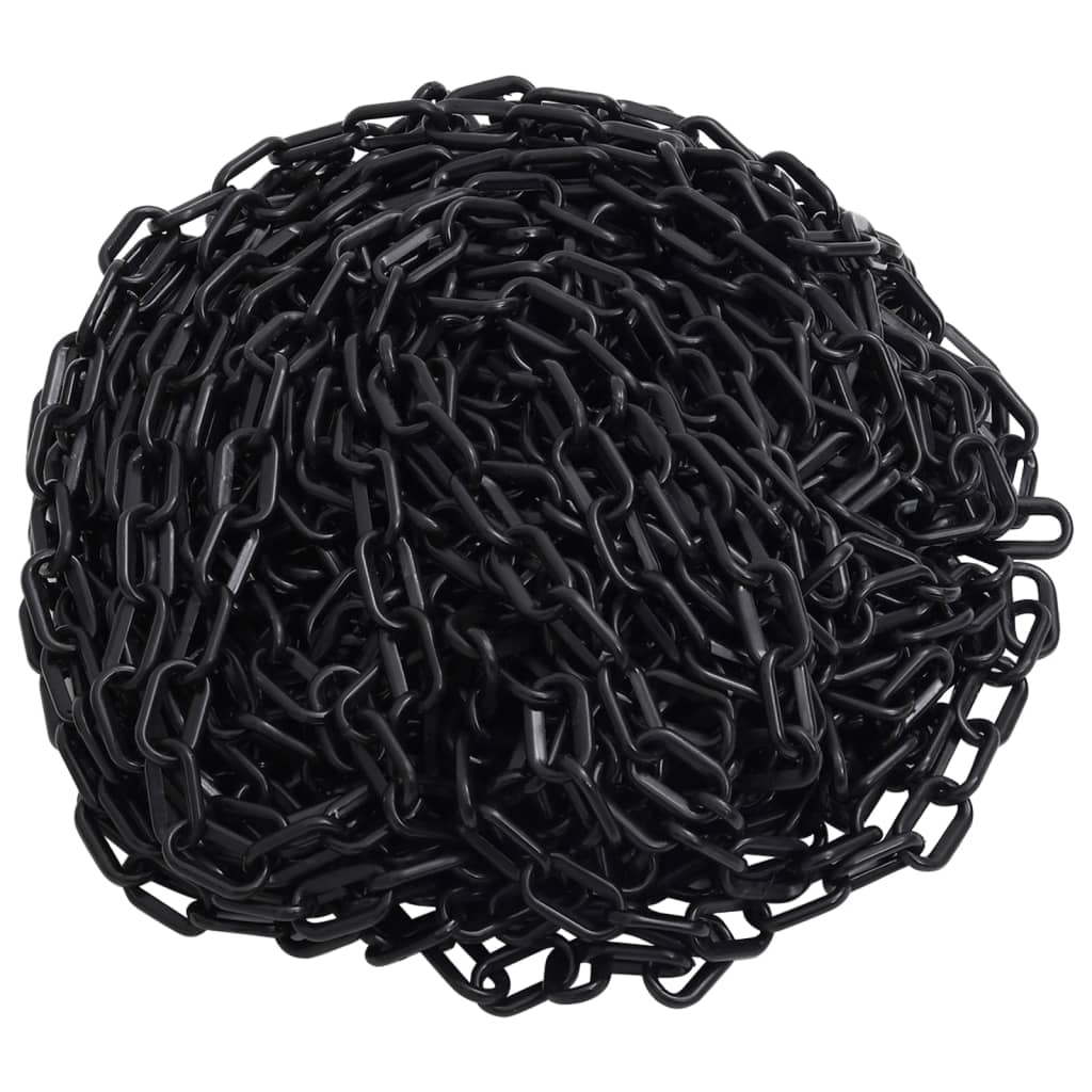 Warning Chain Black 100 m Ã ̃6 mm Plastic - Discount Dealers