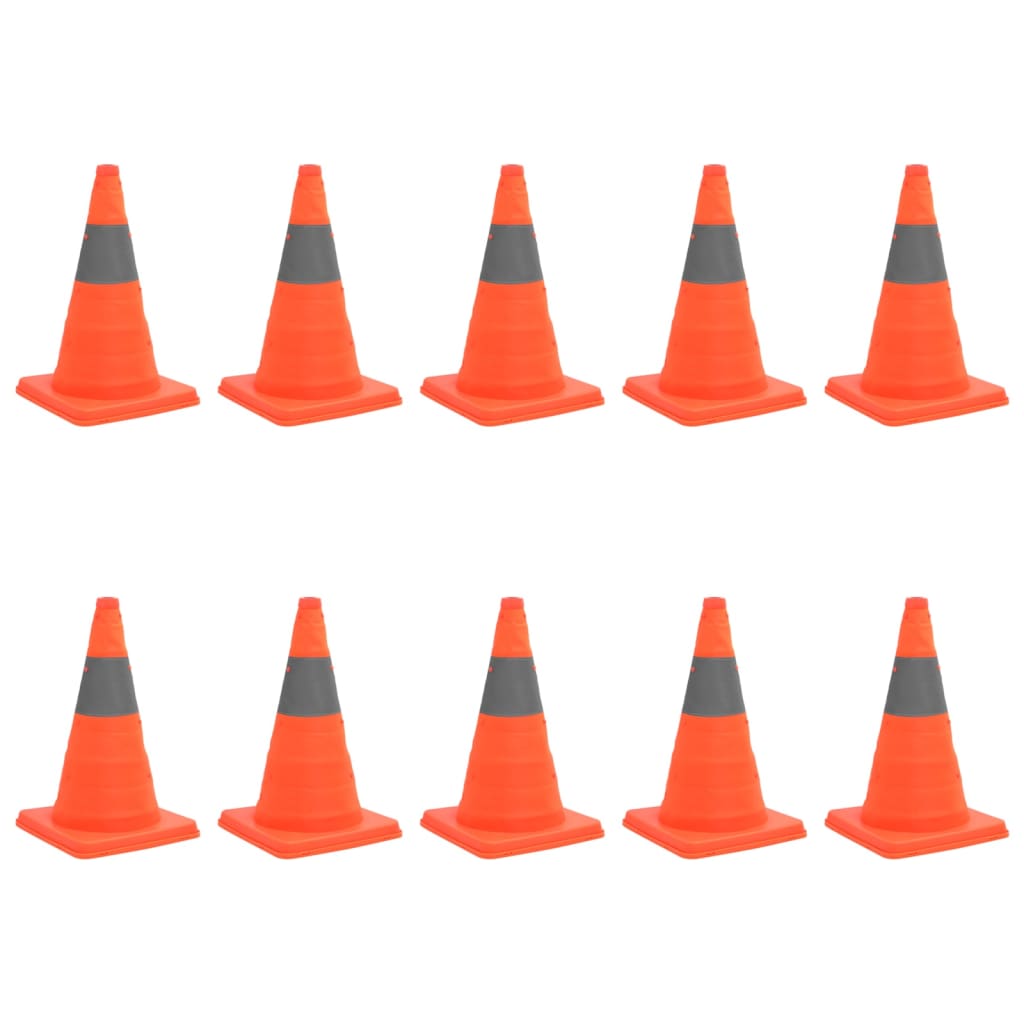 Pop-up Traffic Cones 10 pcs 42 cm - Millennium Furniture
