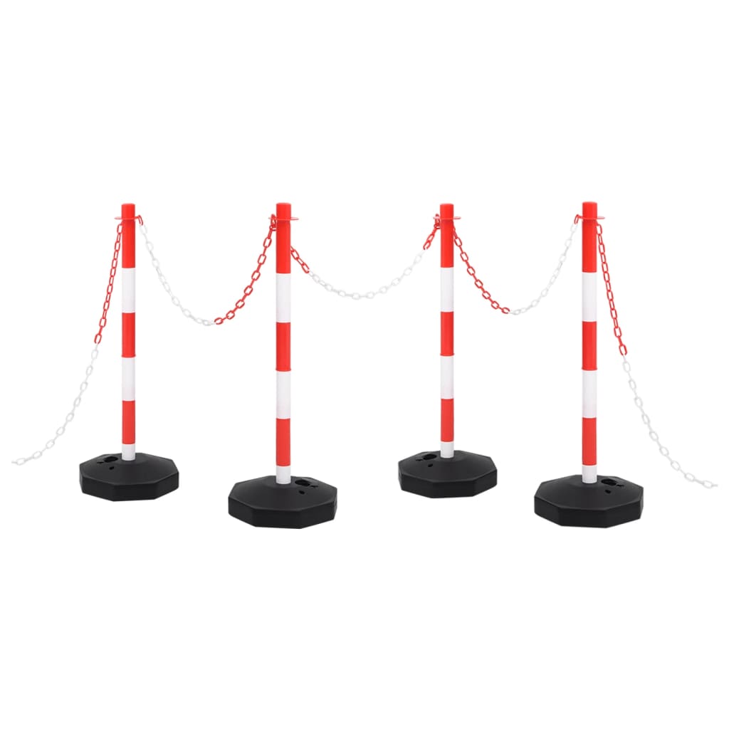Chain Post Set with 10 m Plastic Chain - Decor Base