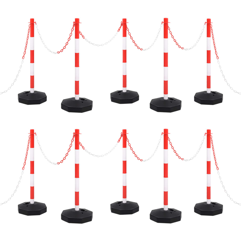 Chain Post Set with 10 m Plastic Chain - Sid & Sam