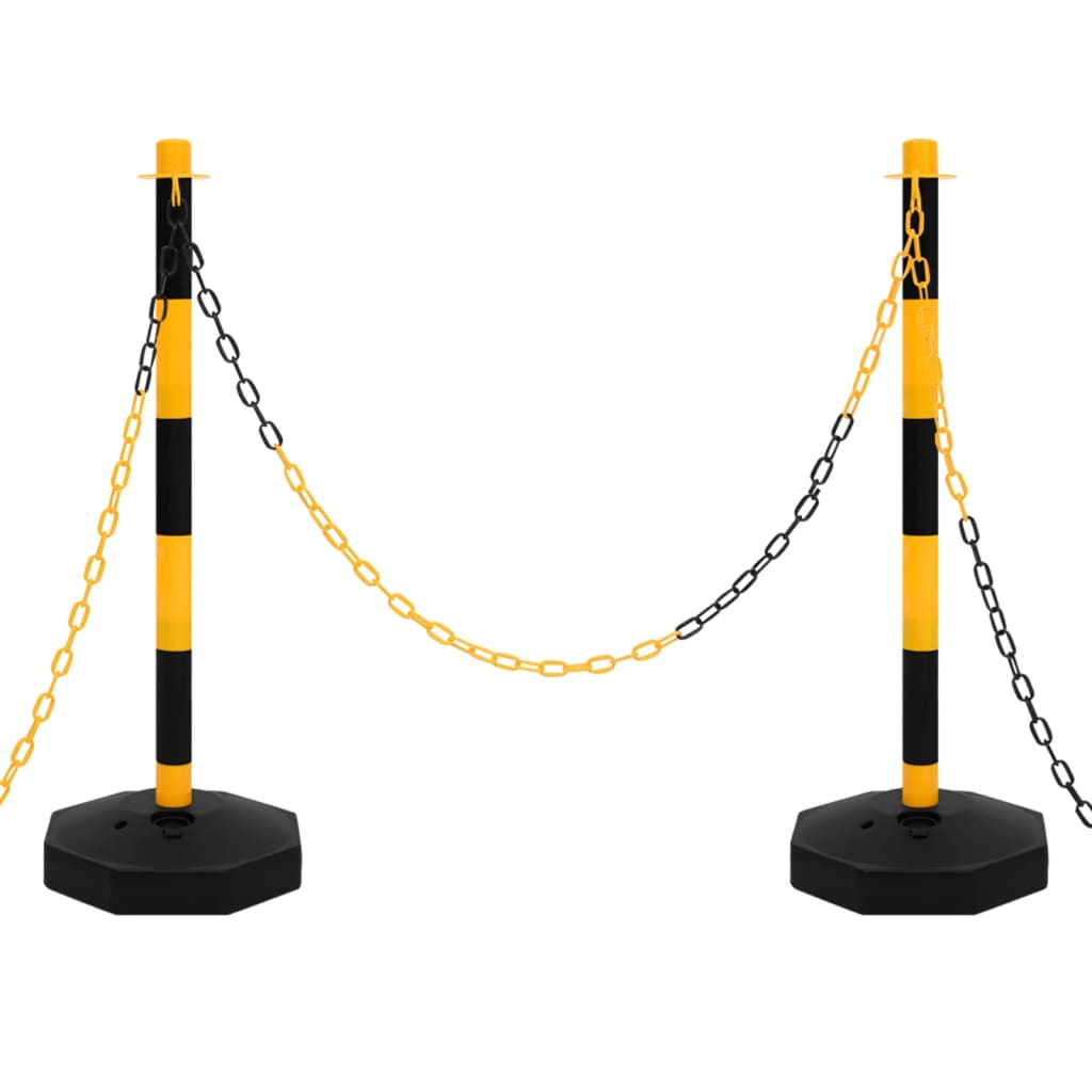 Chain Post Set with 10 m Plastic Chain - Decor Base