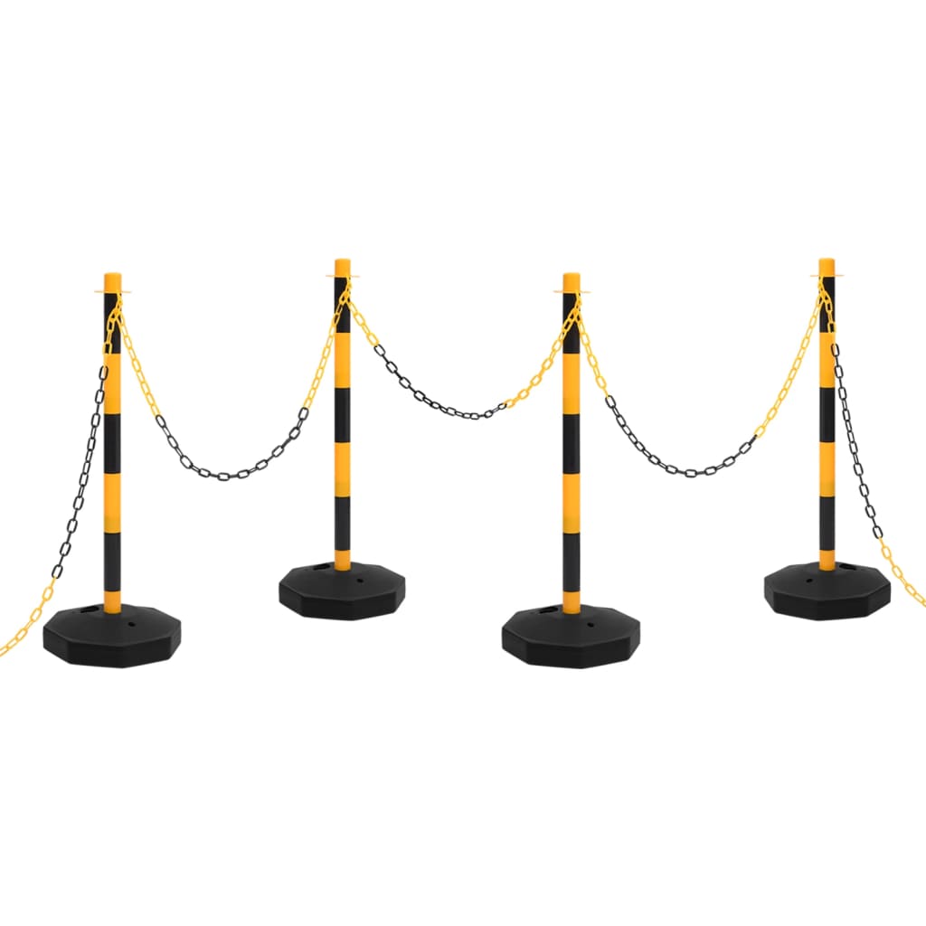 Chain Post Set with 10 m Plastic Chain - Unbeatable Bargains