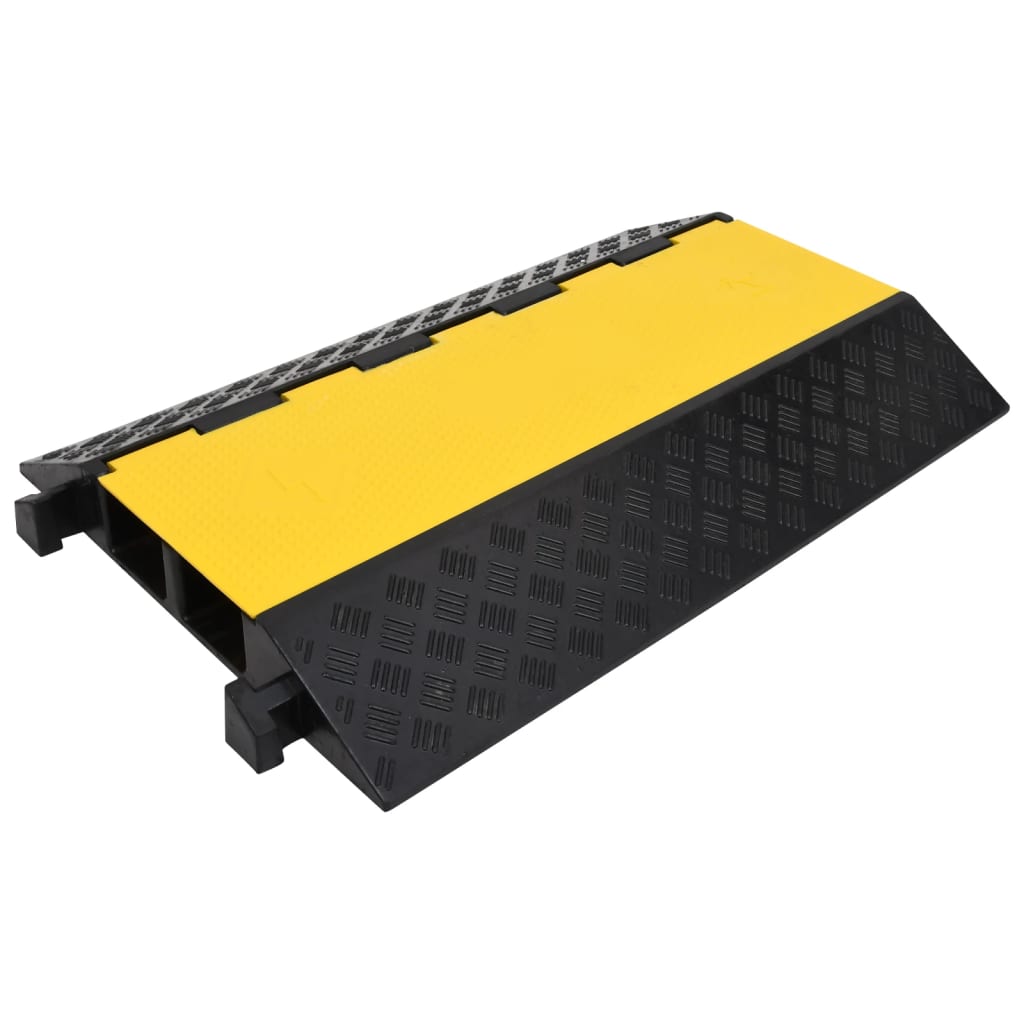 Cable Protector Ramp with 2 Channels 90 cm Rubber - Design Hut