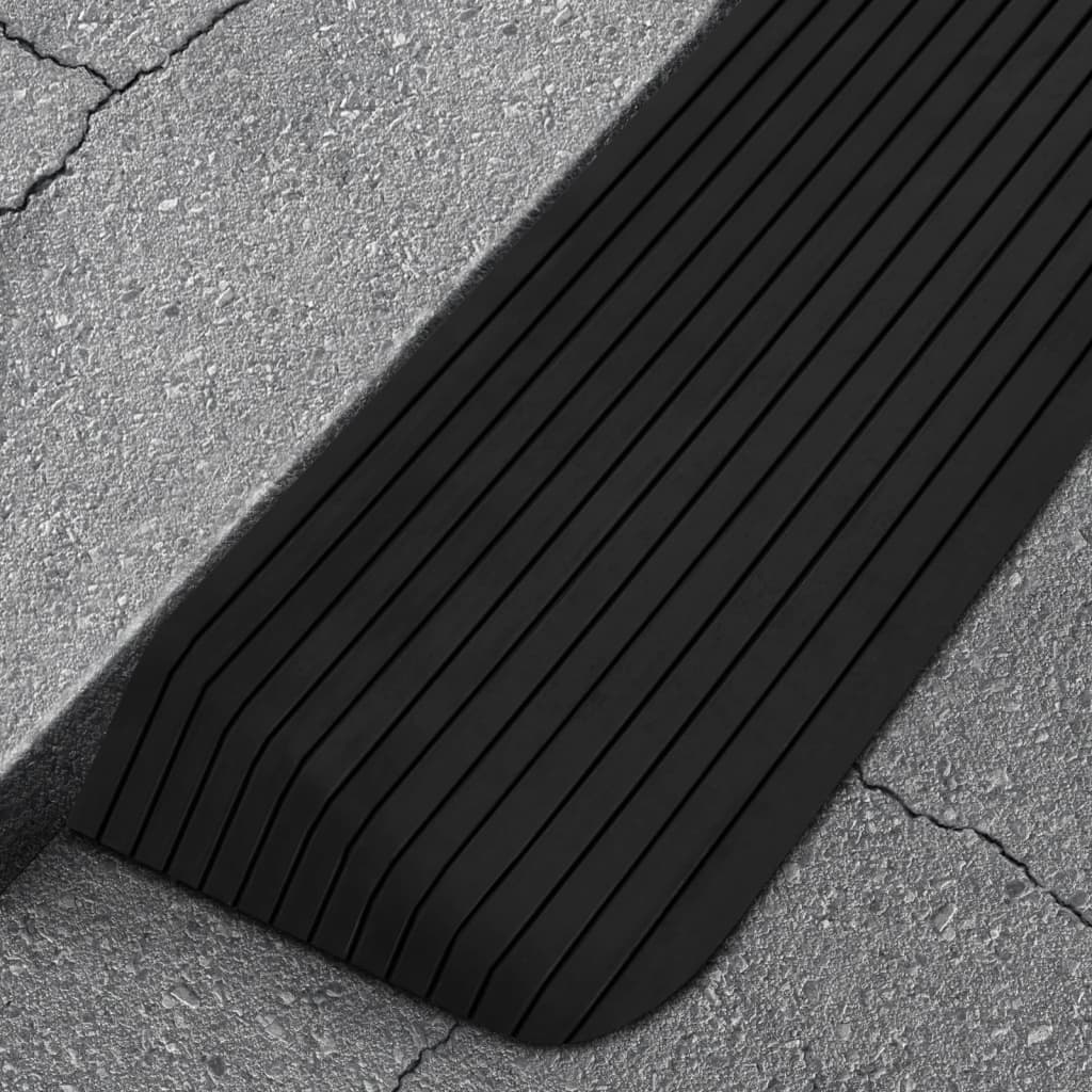 Threshold Ramps 2 pcs 110x41x5 cm Rubber - Decor Base