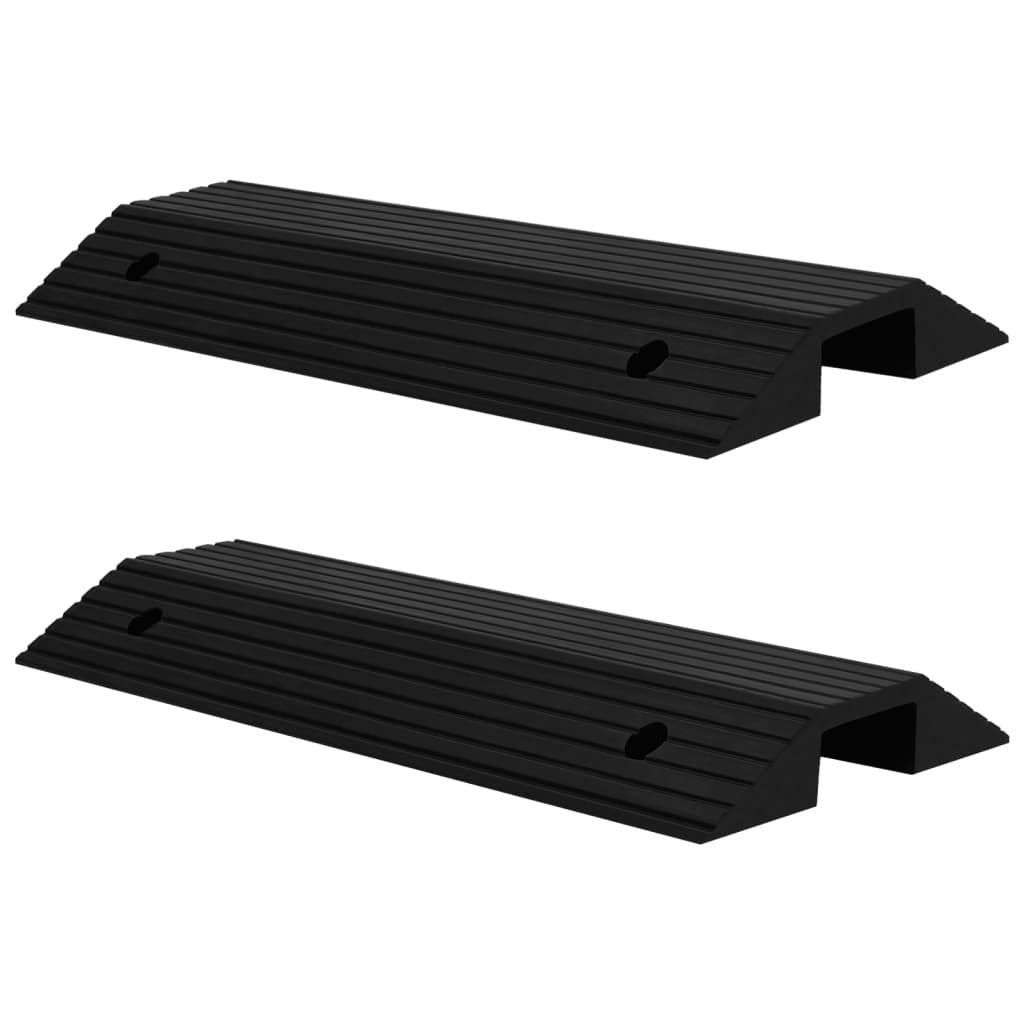 Bridge Threshold Ramps 2 pcs 80x40x8 cm Rubber - Discount Dealers