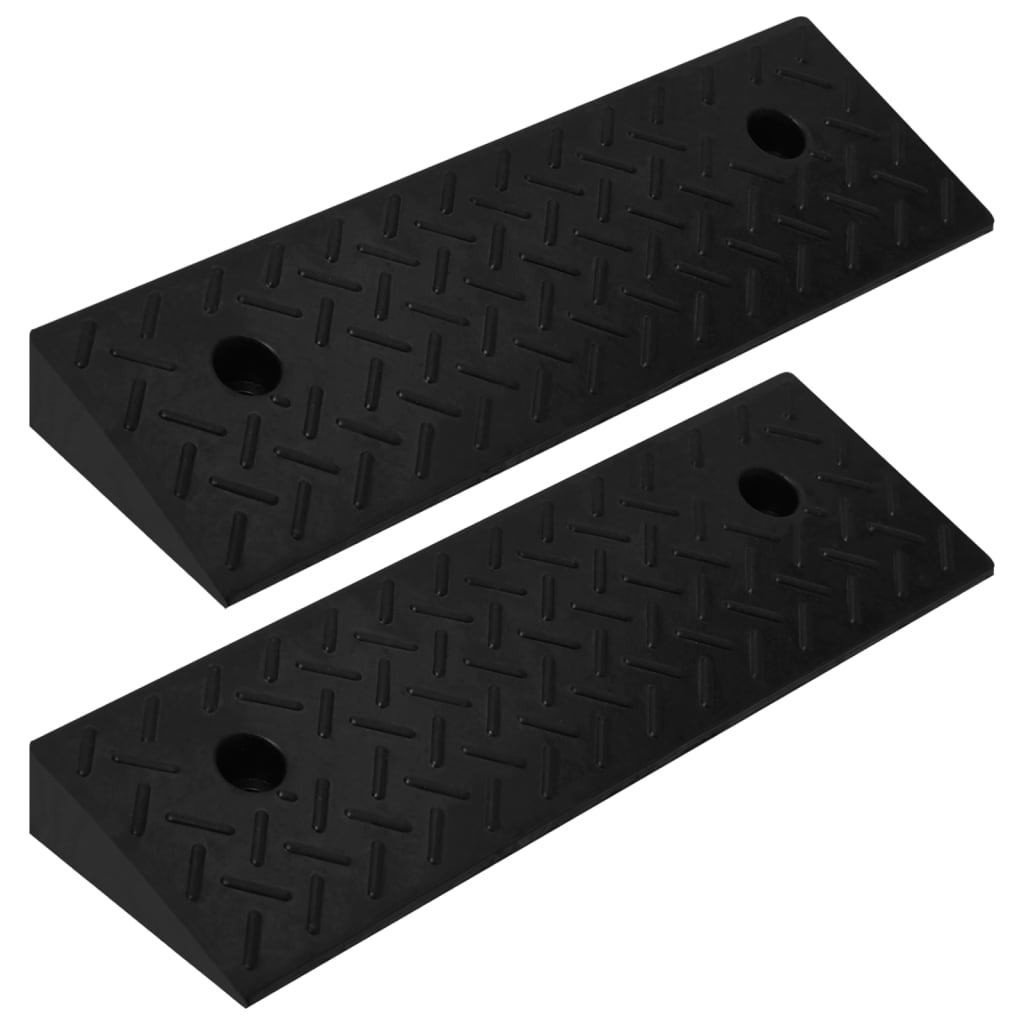Kerb Ramps 2 pcs 50x17.5x5 cm Rubber - Decor Base