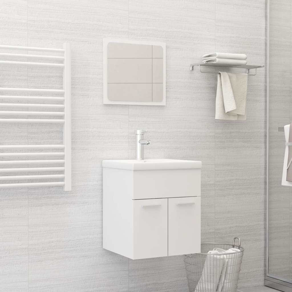 Bathroom Furniture Set White Engineered Wood - Tyrell & Tyrell