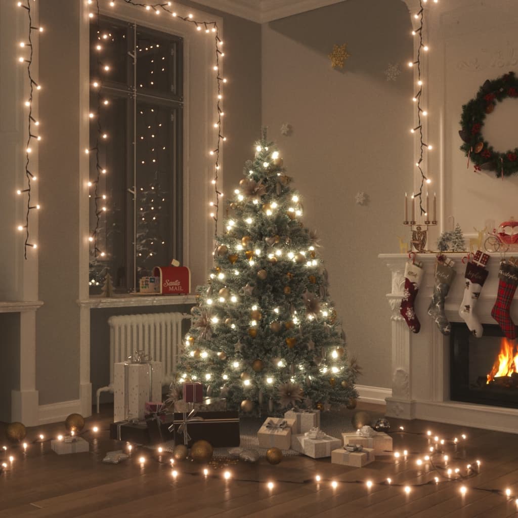 LED String with 300 LEDs Warm White 30 m PVC - Discount Dealers