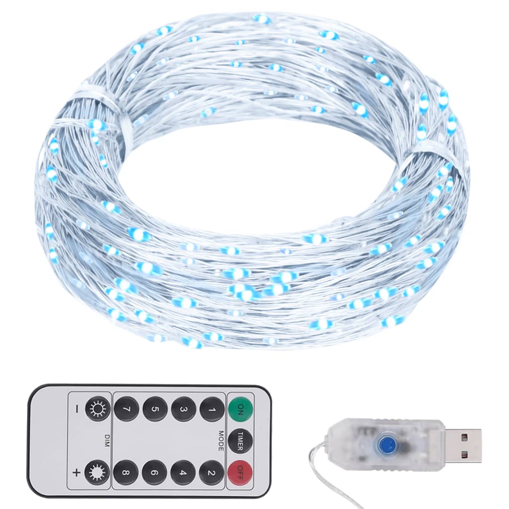 LED String with 150 LEDs Cold White 15 m - Millennium Furniture