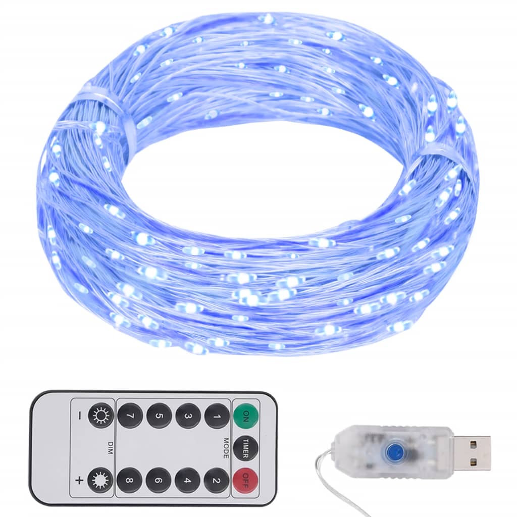 LED String with 150 LEDs Blue 15 m - Direct Imports