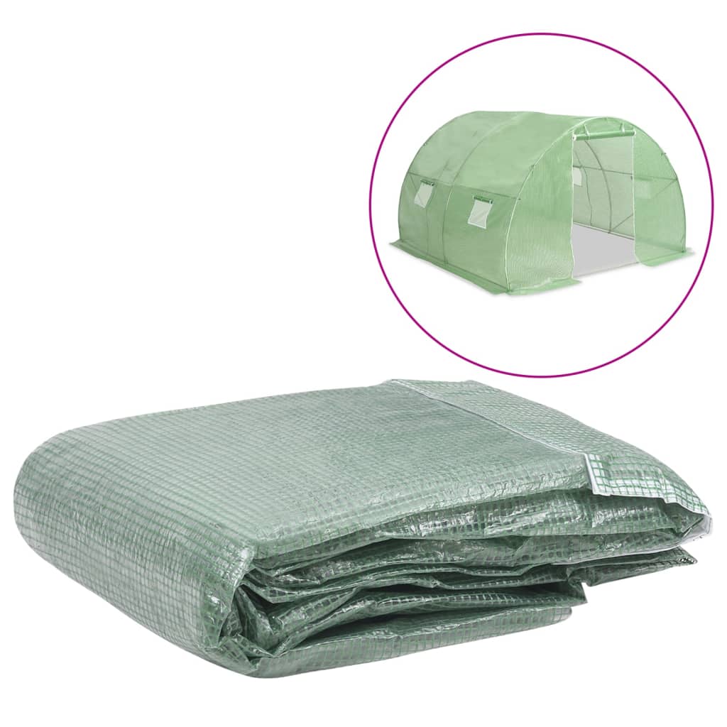 Greenhouse Replacement Cover (9 m2) 300x300x200 cm Green - Unbeatable Bargains