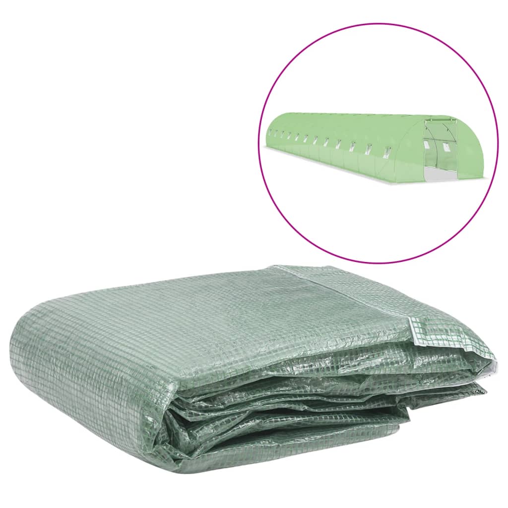 Greenhouse Replacement Cover (54 m2) 300x1800x200 cm Green - Sid & Sam