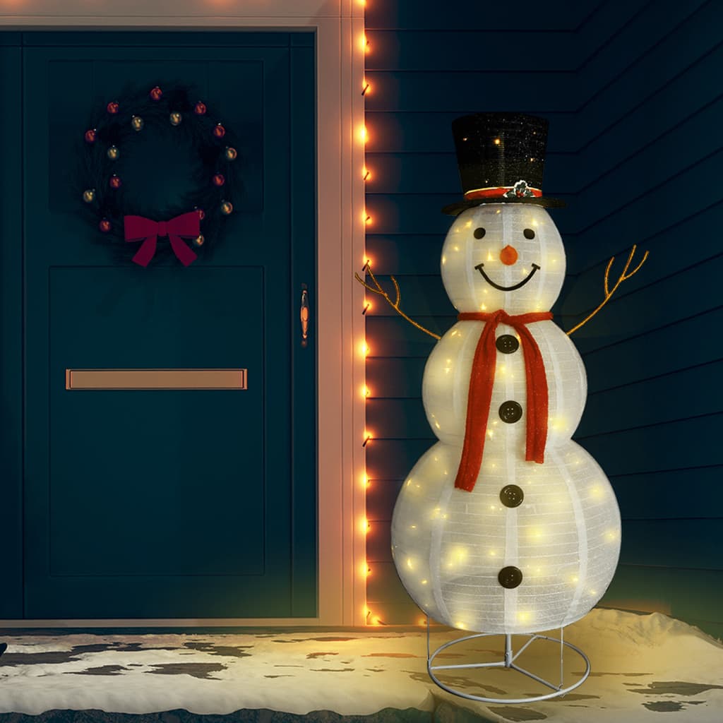 Decorative Christmas Snowman Figure LED Luxury Fabric 180cm - R and M Furniture