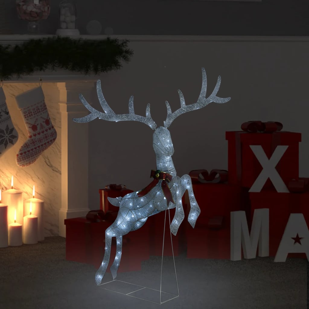 Chena Flying Reindeer Decoration 120 LEDs White Cold White - Sid & Sam
