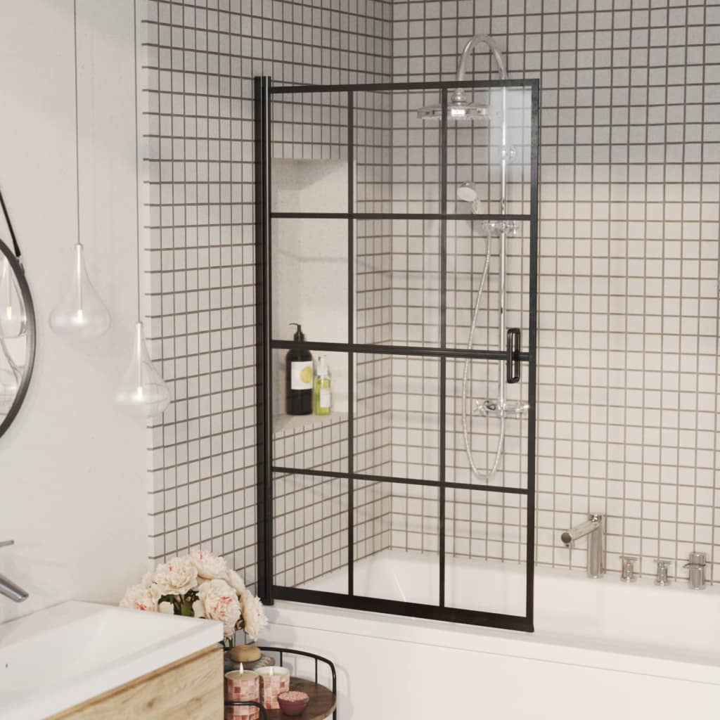Shower Enclosure ESG 80x140 cm Black - Style and Chic