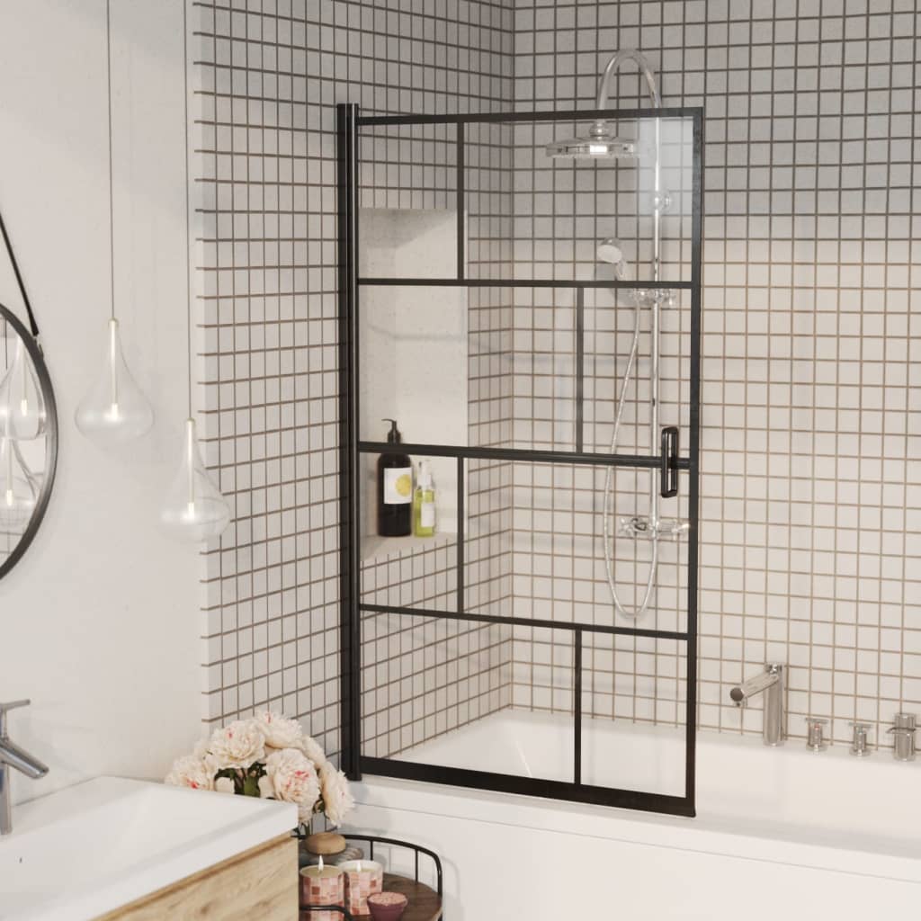 Shower Enclosure ESG 80x140 cm Black - Sid & Sam