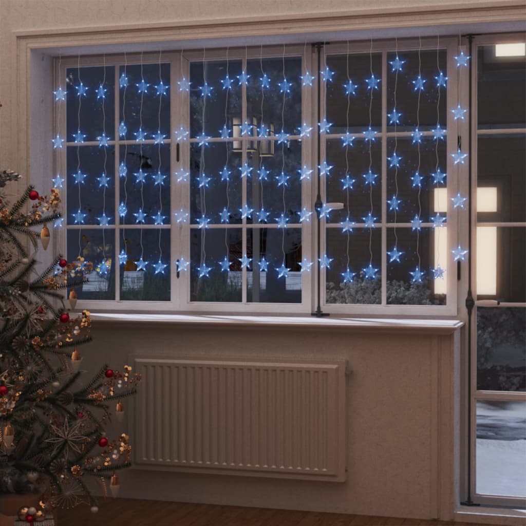 LED Star Curtain Fairy Lights 500 LED Blue 8 Function - Millennium Furniture