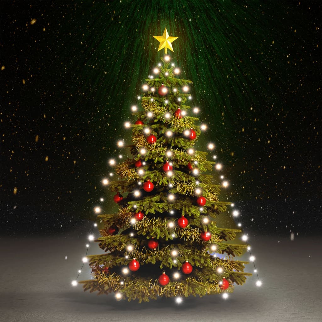 Faune Christmas Tree Net Lights with 180 LEDs Cold White 180cm - Sid & Sam