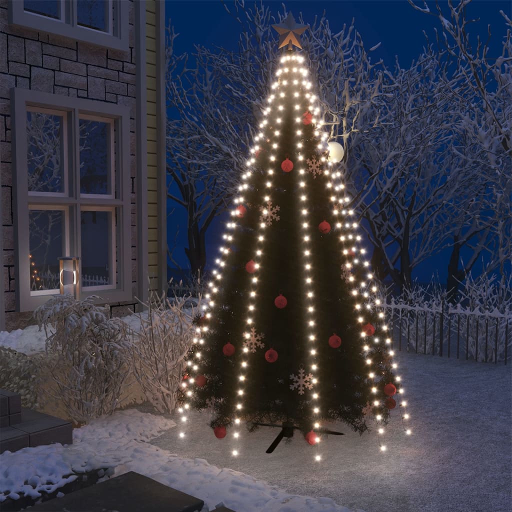 Faune Christmas Tree Net Lights with 300 LEDs Cold White 300cm - Sid & Sam