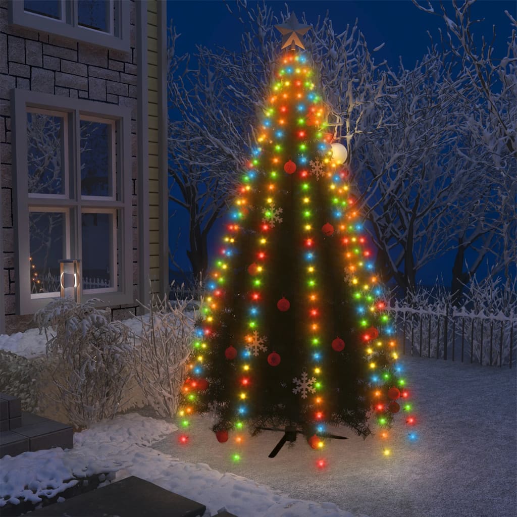 Faune Christmas Tree Net Lights with 300 LEDs Colourful 300cm - Sid & Sam
