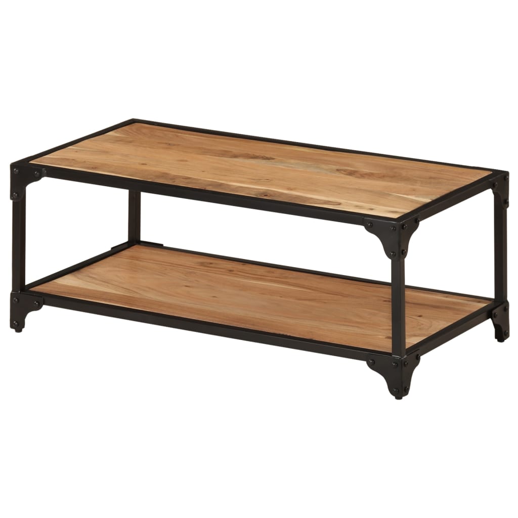 Coffee Table 90x45x35 cm Solid Acacia Wood - Merlin Deals
