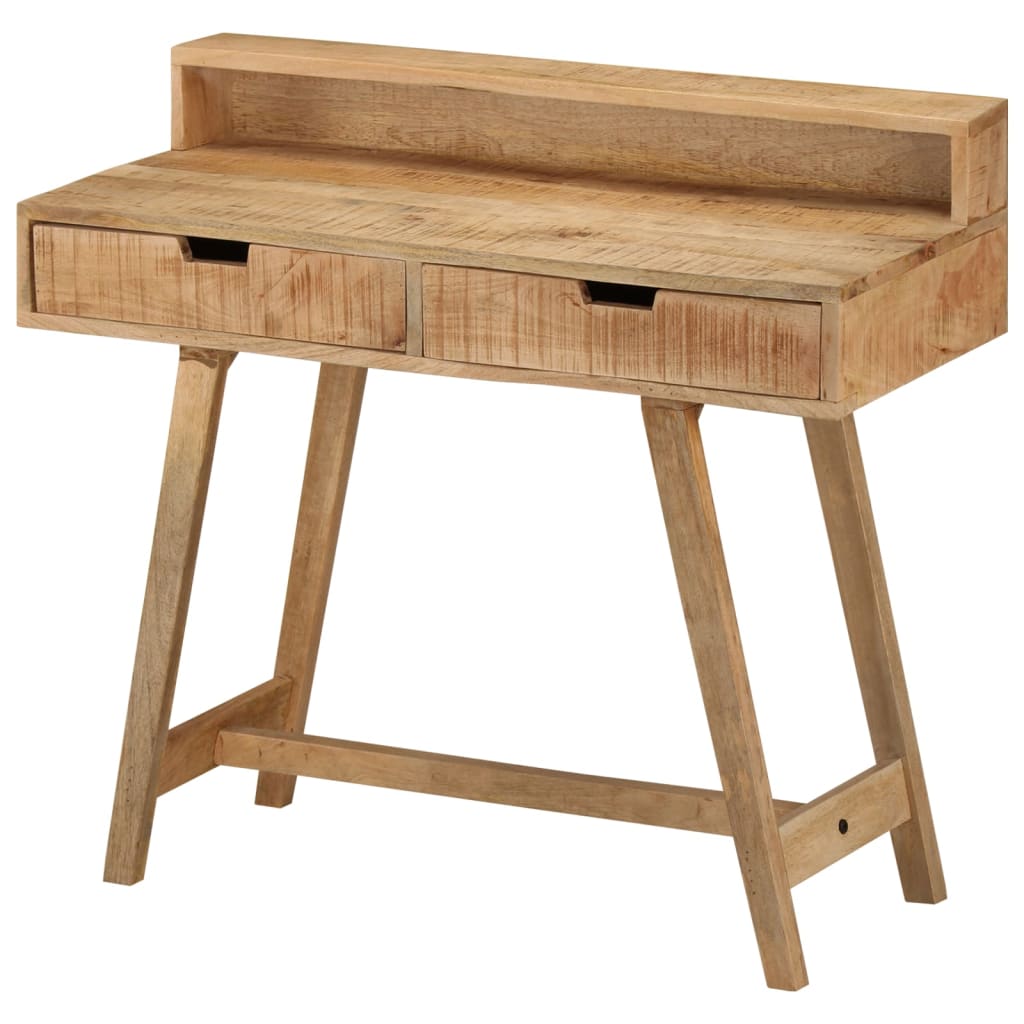 Desk 100x45x90 cm Solid Rough Mango Wood - Discount Dealers