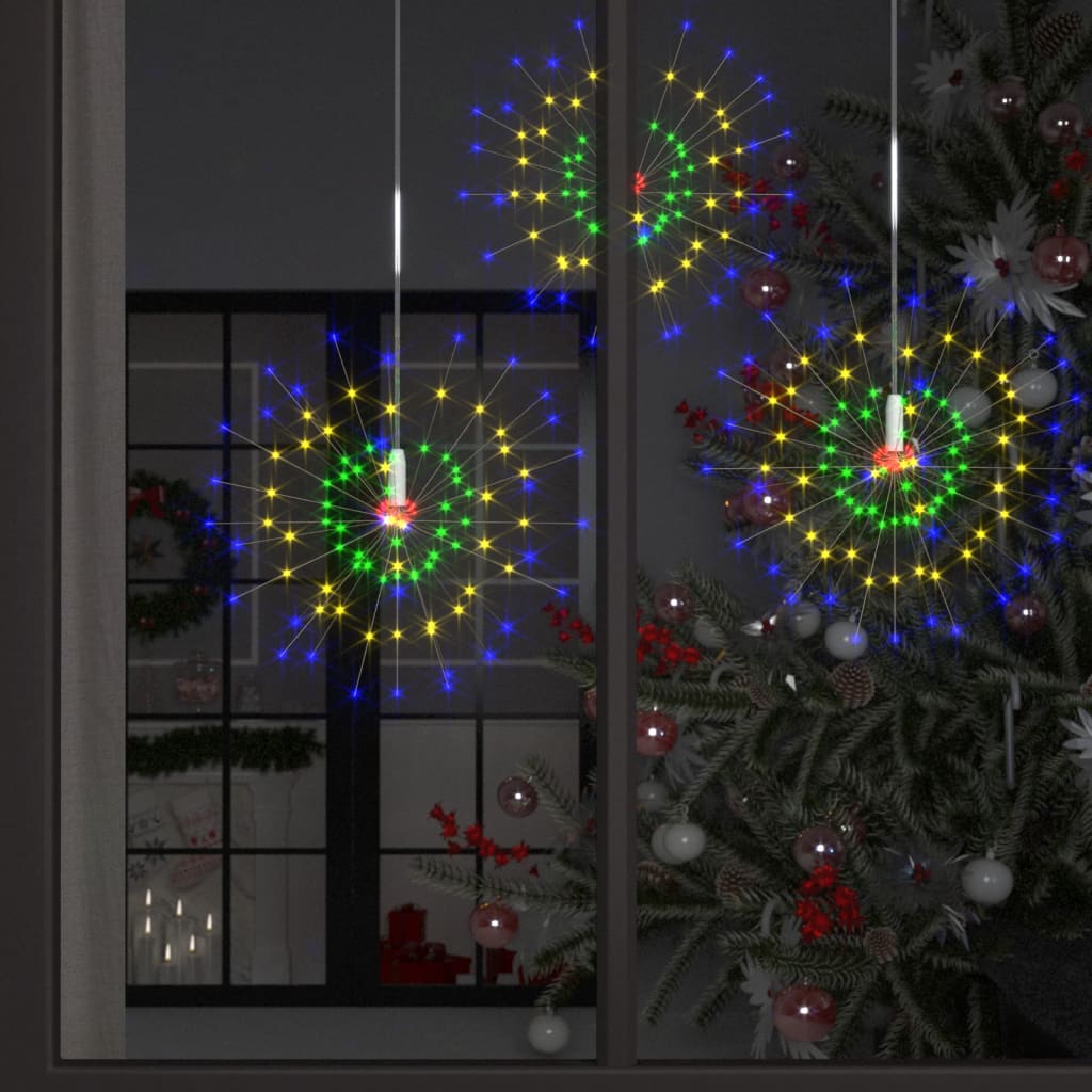 Outdoor Christmas Firecrack Lights 10pcs Multicolour 20cm1400LEDs - Casper Homes