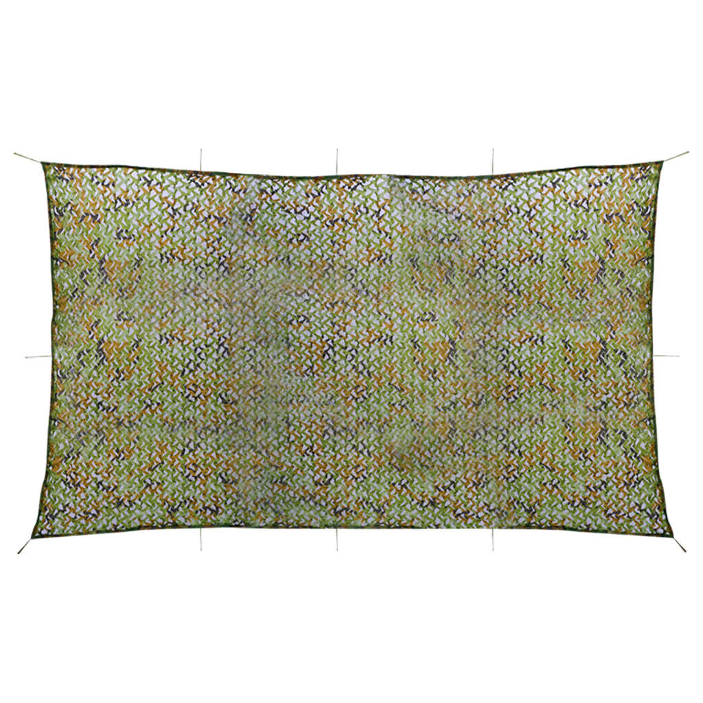 Camouflage Net with Storage Bag 2x7 m Green - Design Hut