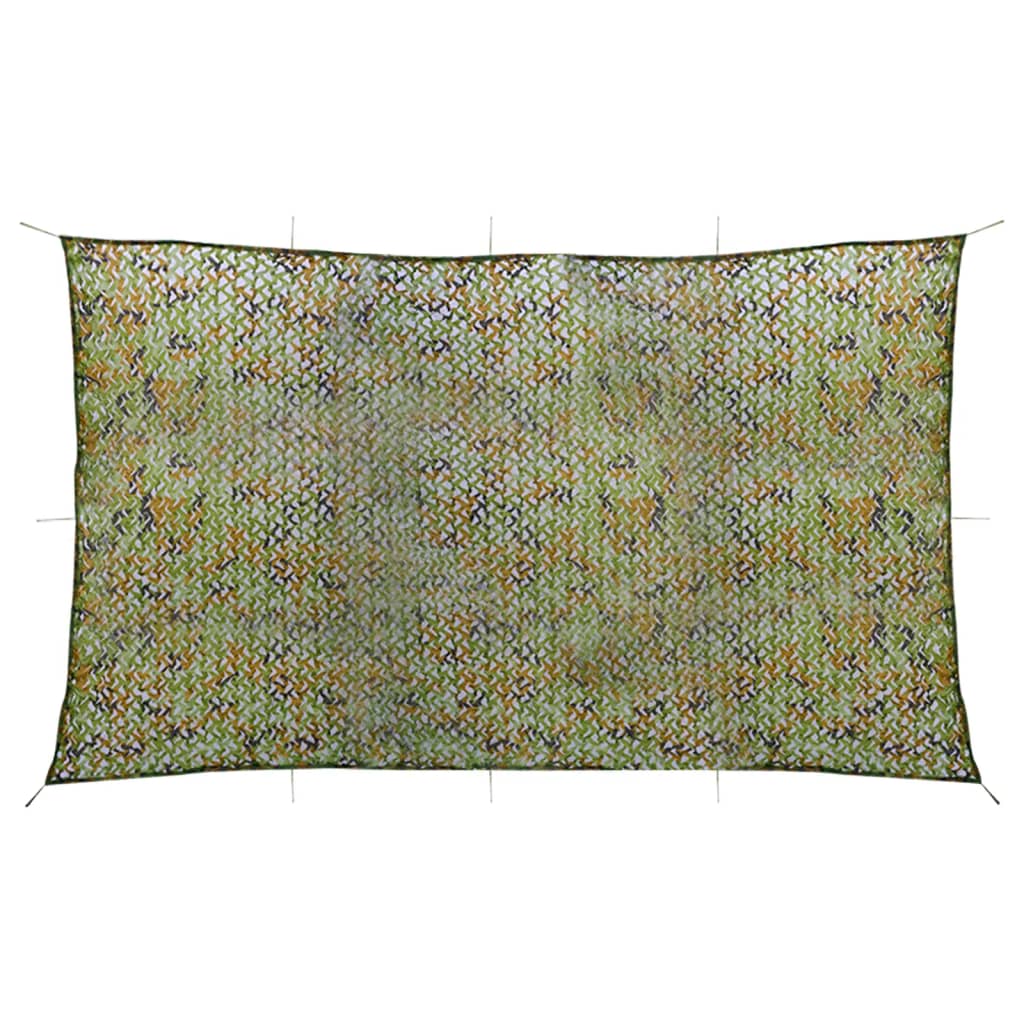 Camouflage Net with Storage Bag 2x8 m Green - Decor Base