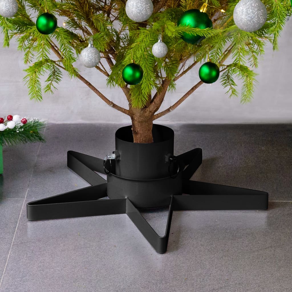 Faune Christmas Tree Stand Black 47x47x13.5cm - Sid & Sam