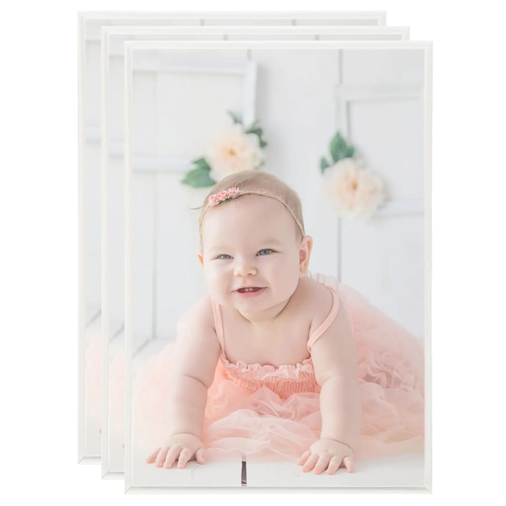 Photo Frames Collage 3pcs for Table Silver 21x29.7cm MDF - Casper Homes
