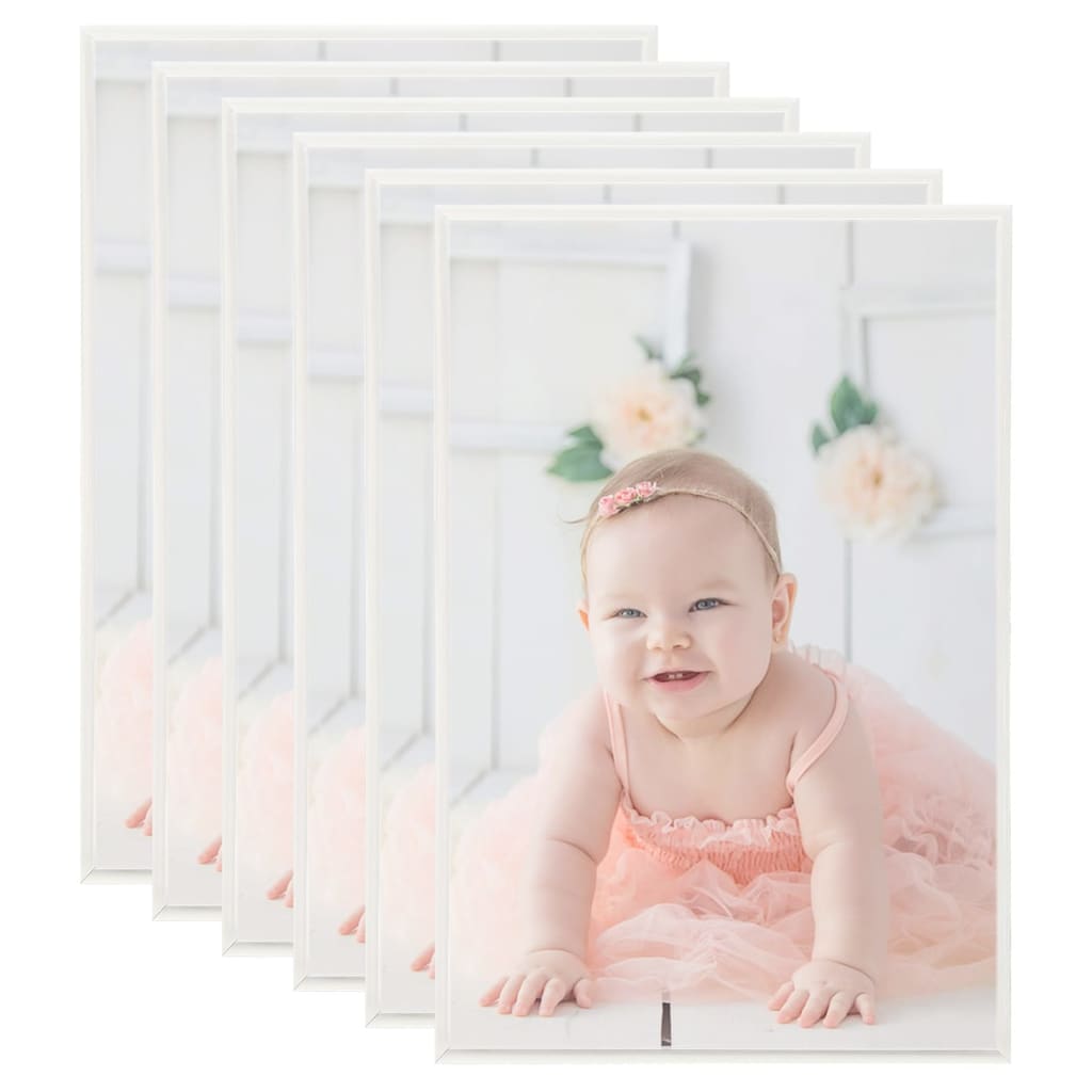 Photo Frames Collage 5 pcs for Wall or Table Silver 70x90cm MDF - Sid & Sam