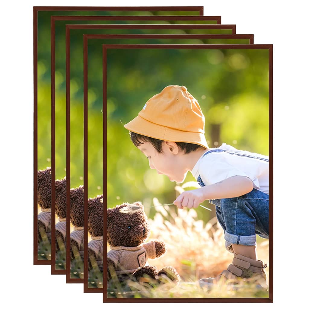 Photo Frames Collage 5 pcs for Wall or Table Bronze 70x90cm MDF - All Things Good