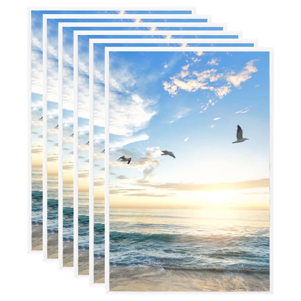 Photo Frames Collage 5pcs for Table White 21x29.7cm MDF - Decor Base