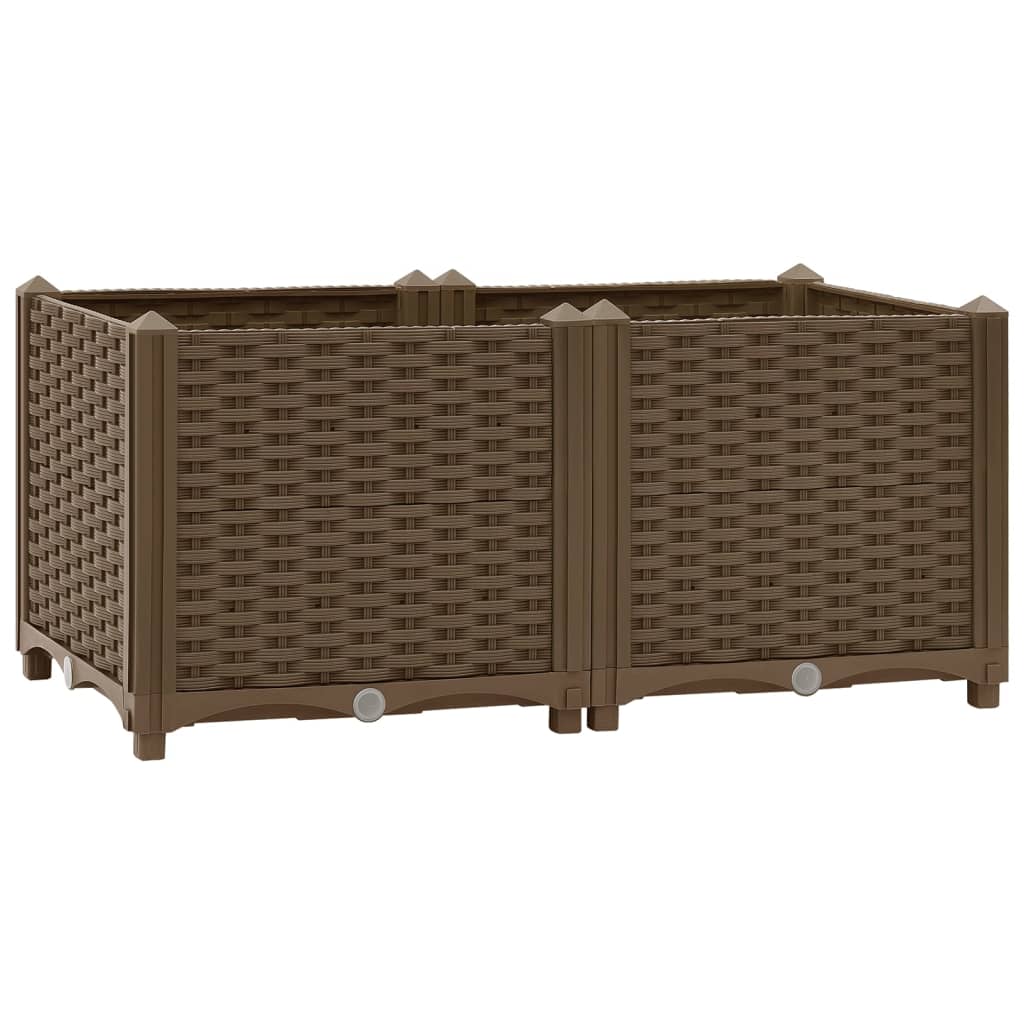 Raised Bed 80x40x38 cm Polypropylene - Design Hut