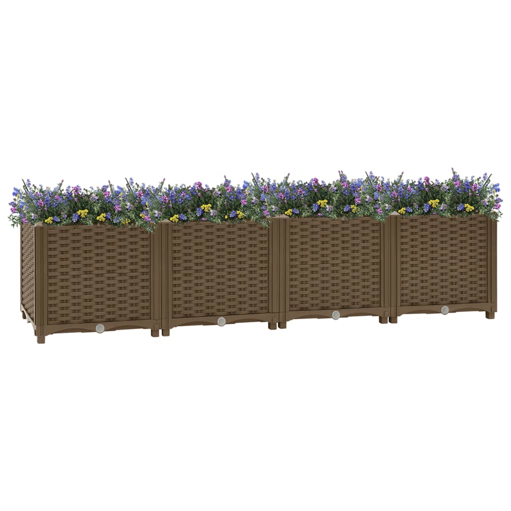 Raised Bed 160x40x38 cm Polypropylene - Decor Base
