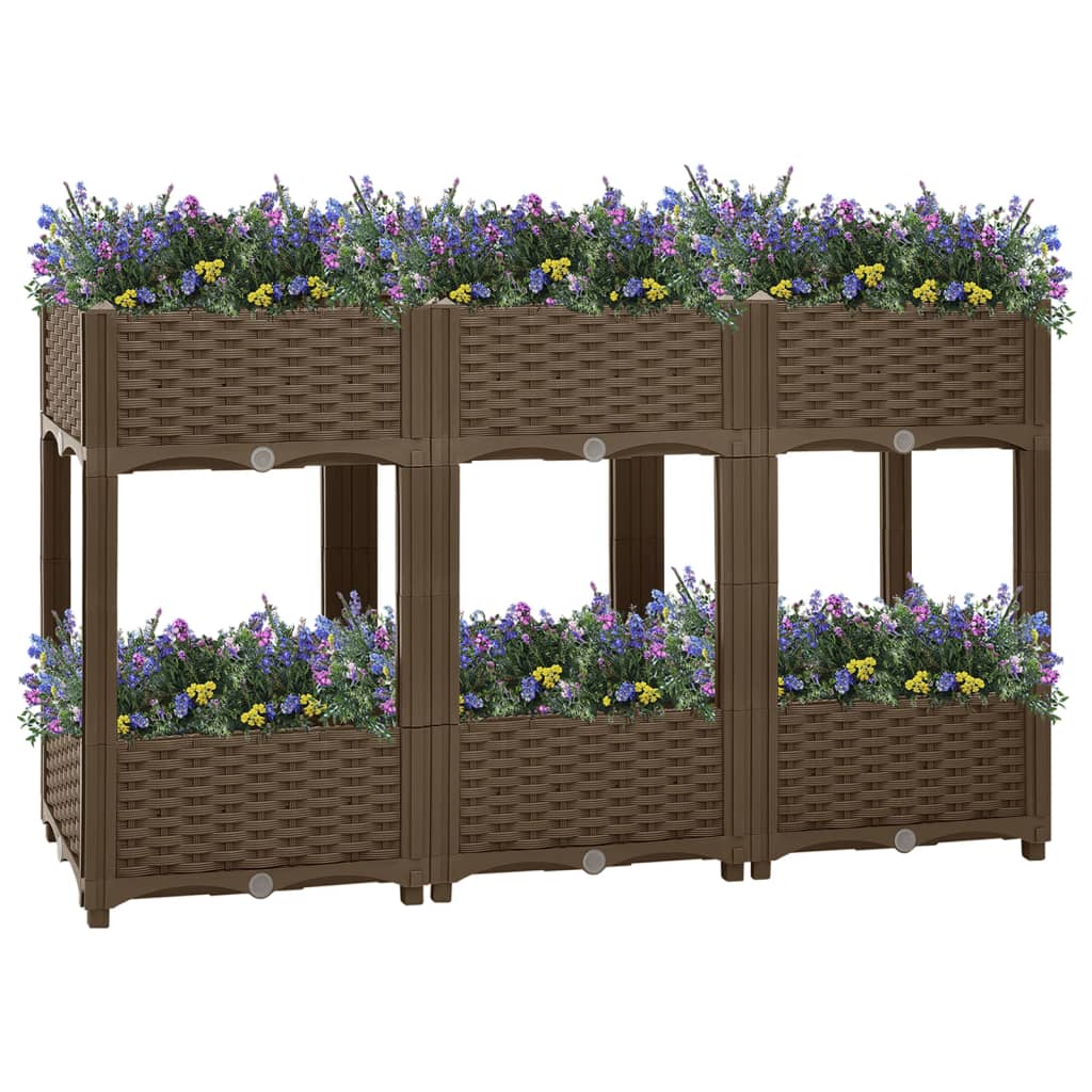 Raised Bed 120x40x71 cm Polypropylene - Discount Dealers