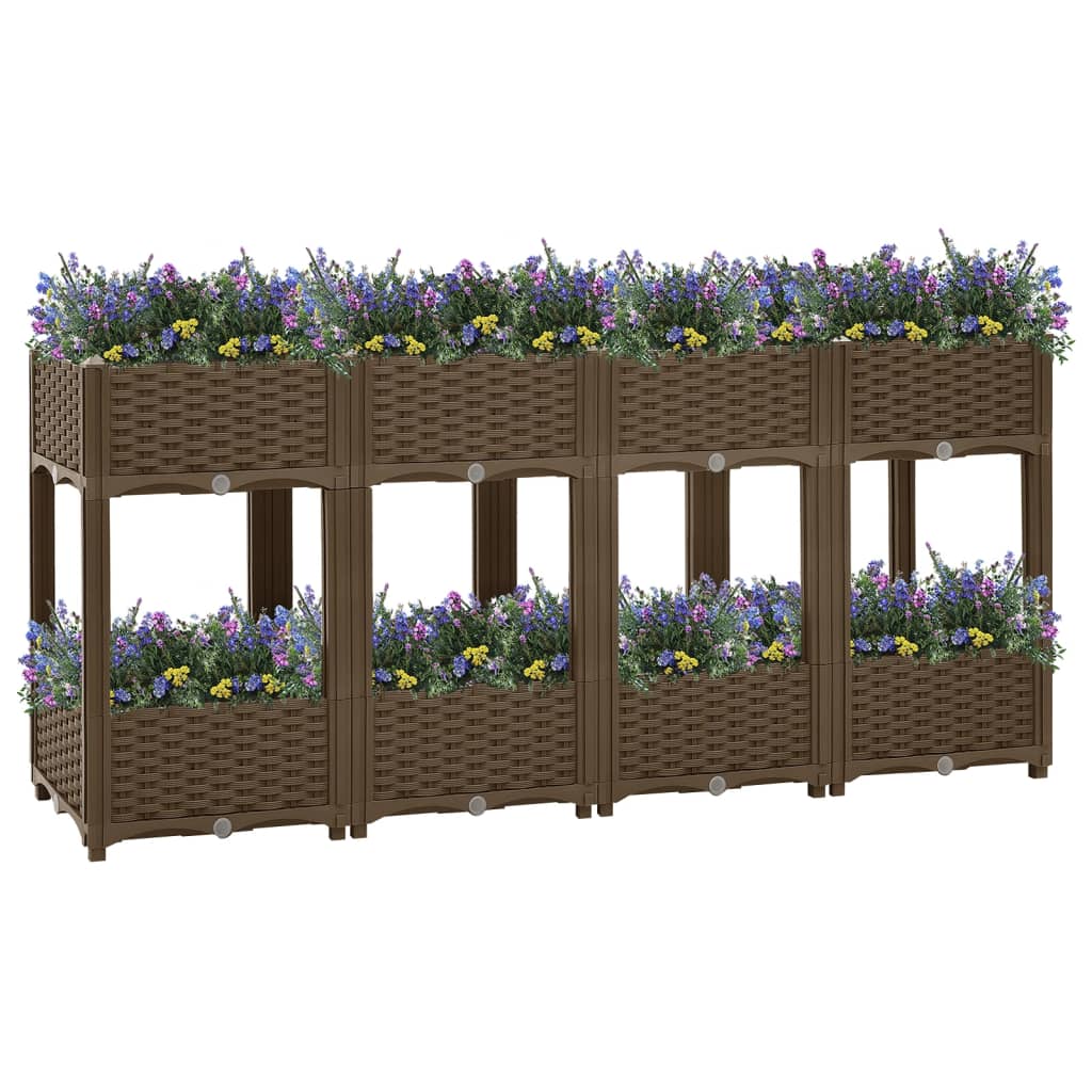 Raised Bed 160x40x71 cm Polypropylene - R and M Furniture