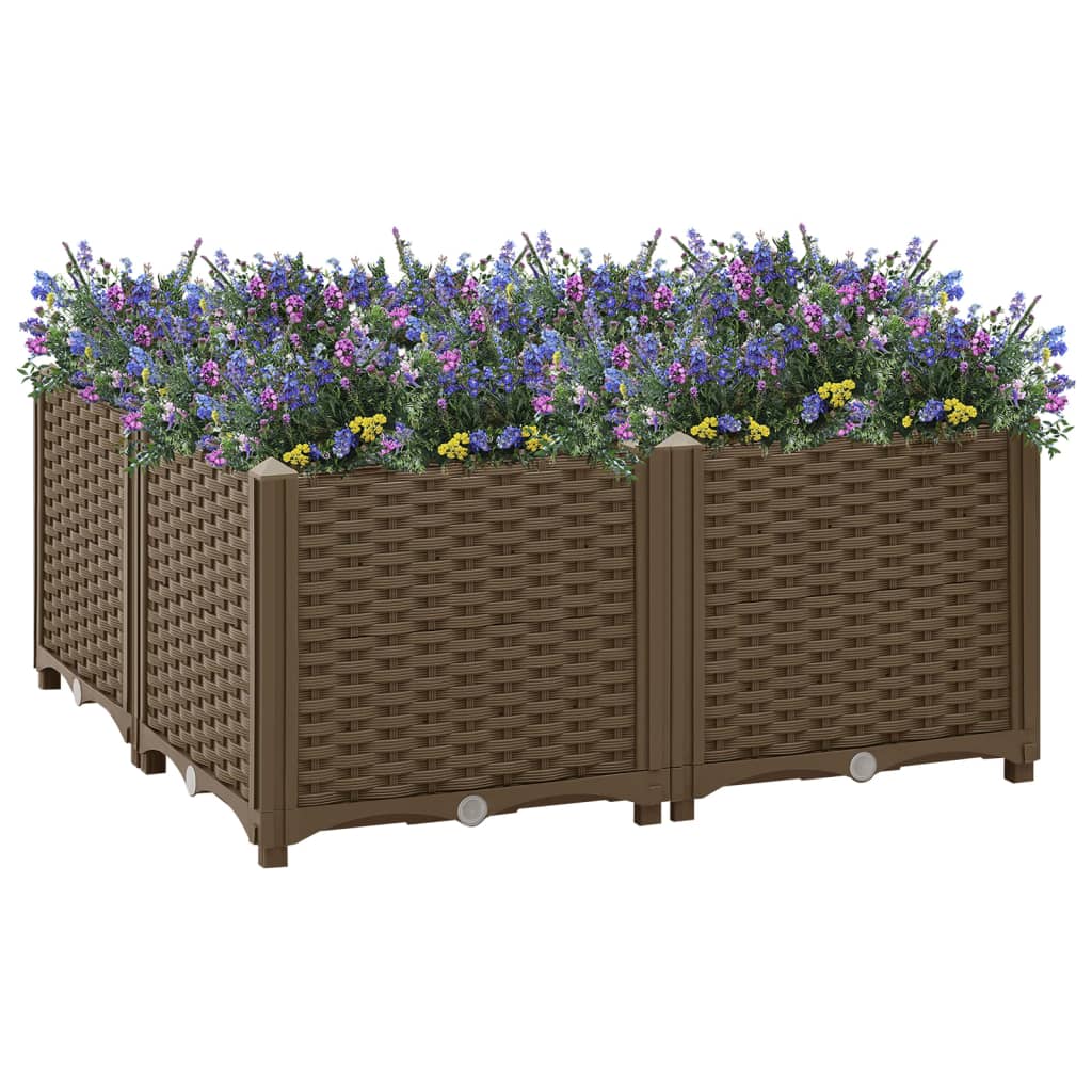 Raised Bed 80x80x38 cm Polypropylene - Sid & Sam