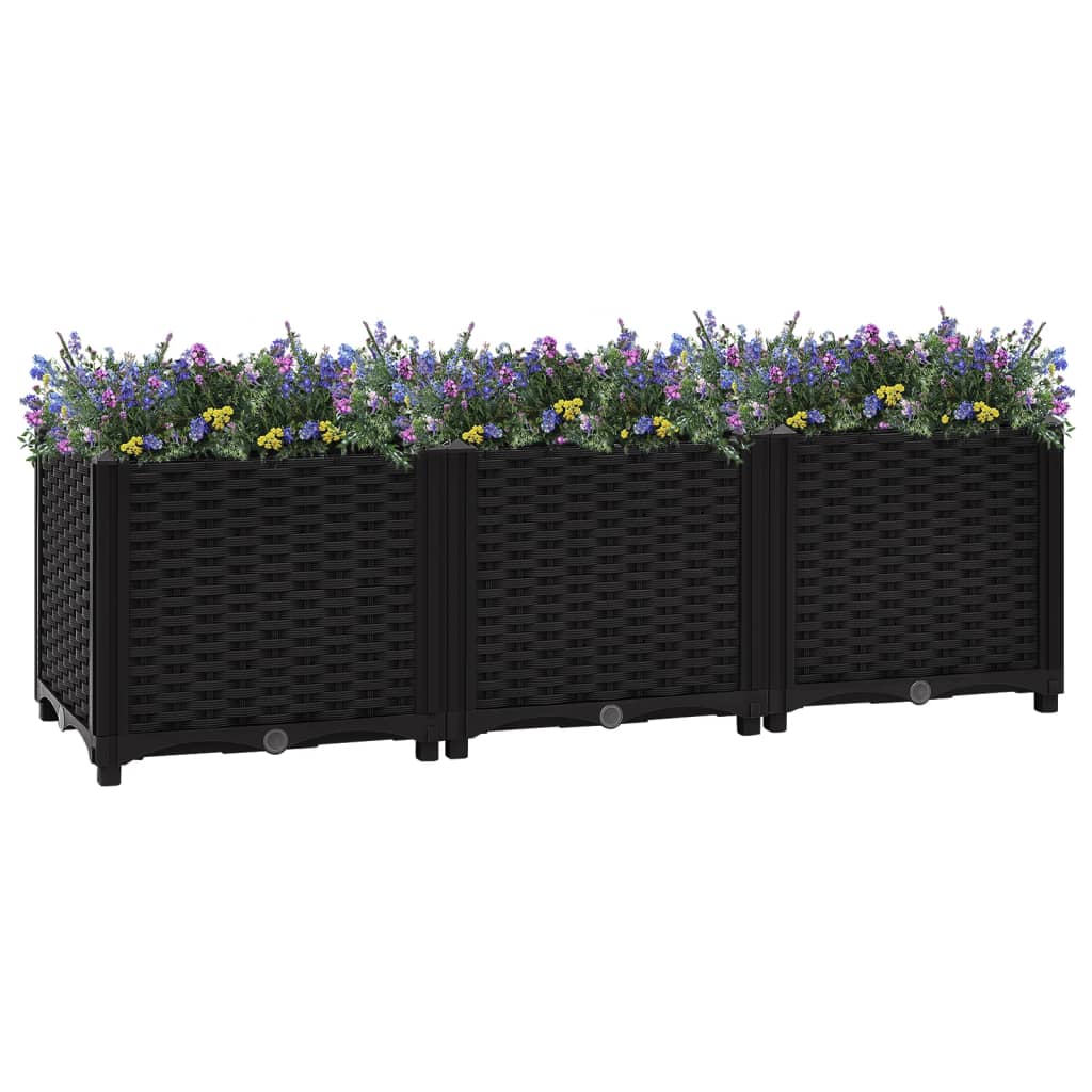 Raised Bed 120x40x38 cm Polypropylene - Charlotte Dunes