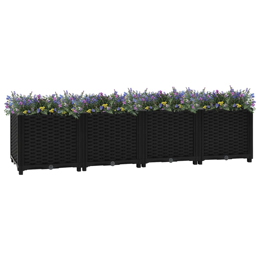 Raised Bed 160x40x38 cm Polypropylene - Merkel Designers