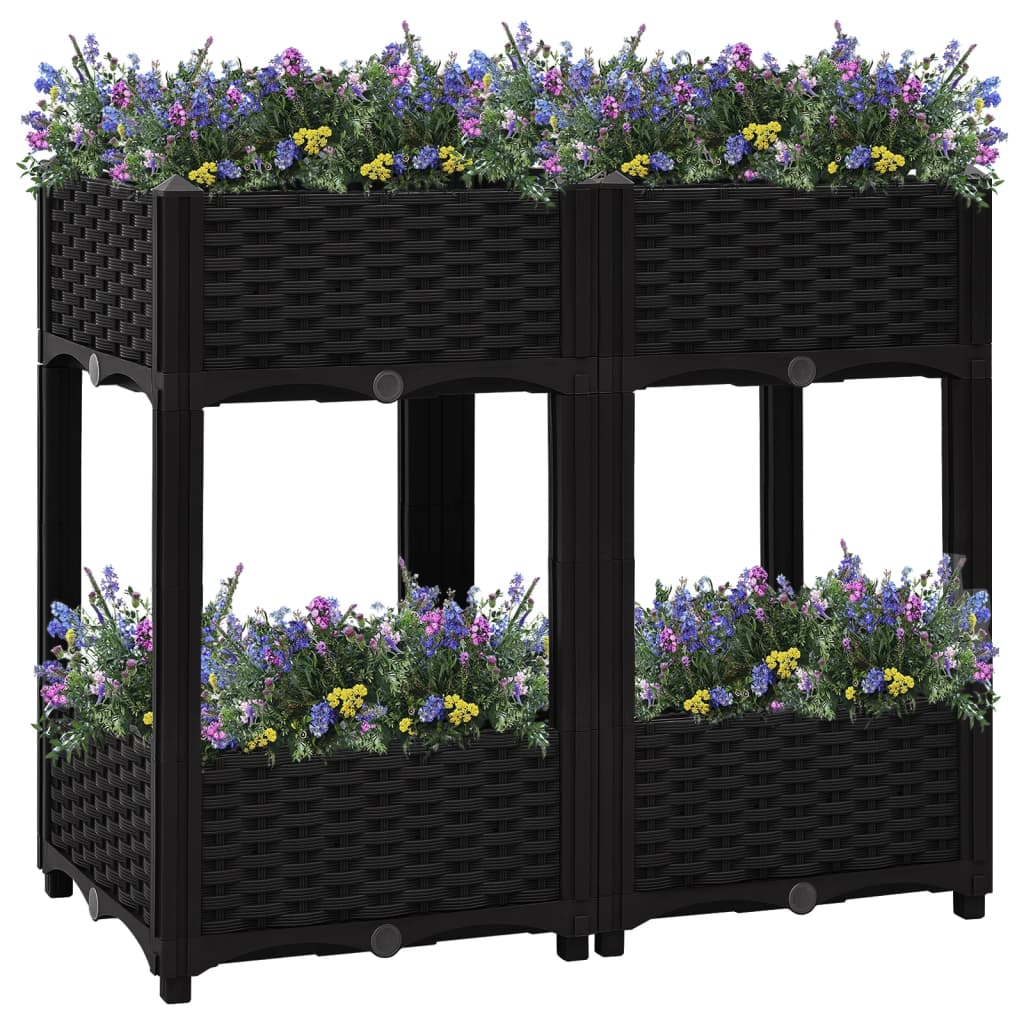 Raised Bed 80x40x71 cm Polypropylene - Design Hut