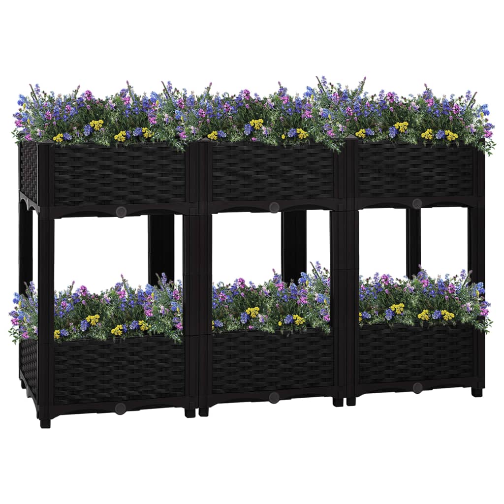 Raised Bed 120x40x71 cm Polypropylene - All Things Good